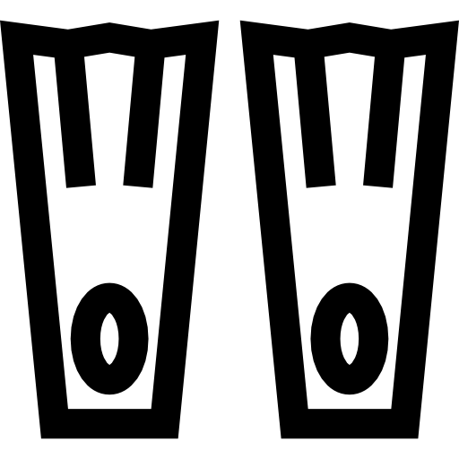 aletas Basic Straight Lineal icono