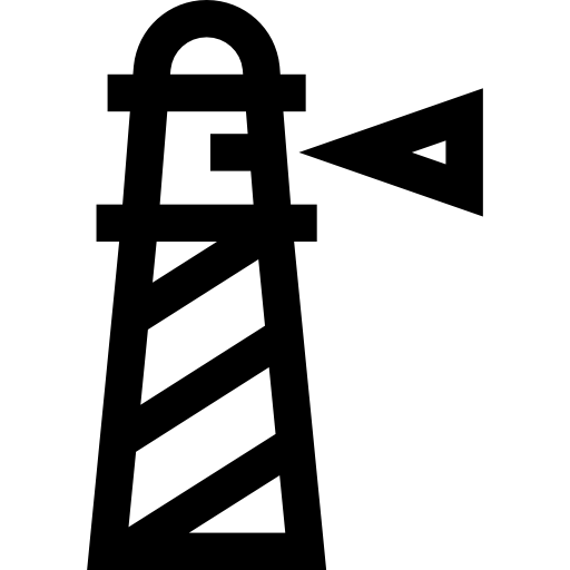 latarnia morska Basic Straight Lineal ikona