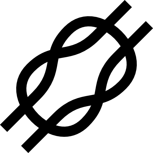 Knot Basic Straight Filled icon