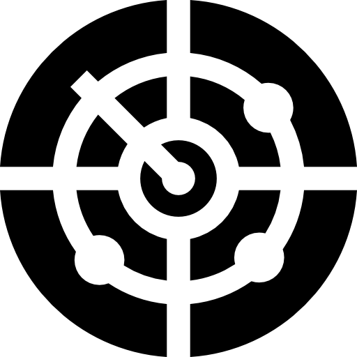radar Basic Straight Filled icono