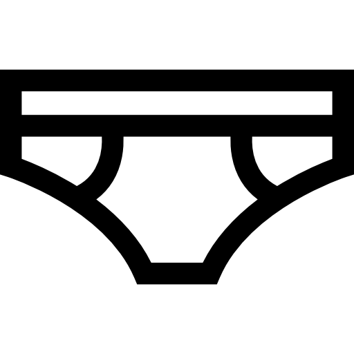 ondergoed Basic Straight Lineal icoon