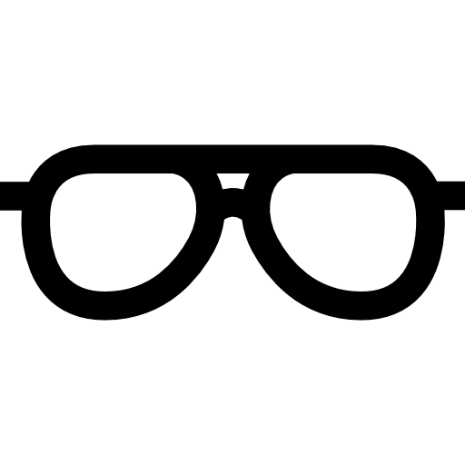des lunettes de soleil Basic Straight Lineal Icône