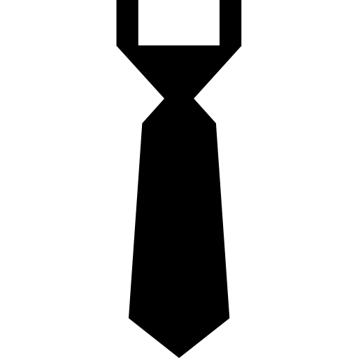 cravatta Basic Straight Filled icona