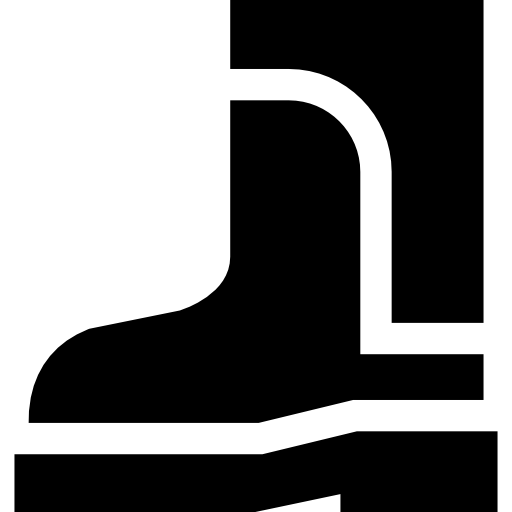 bota Basic Straight Filled icono