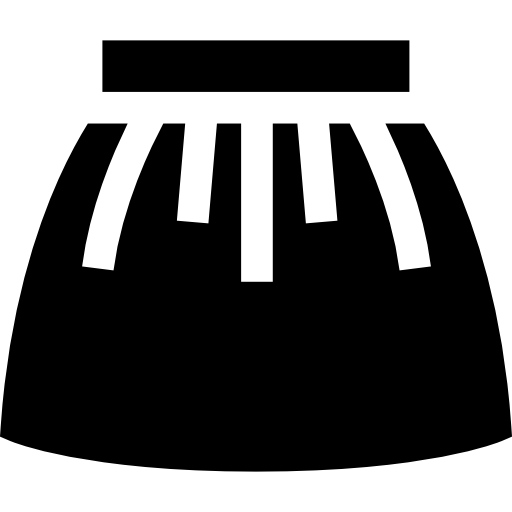 falda Basic Straight Filled icono