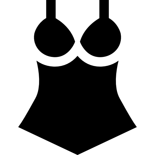 badeanzug Basic Straight Filled icon