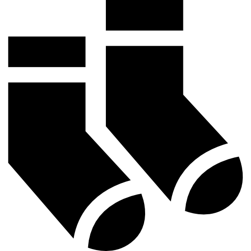 sokken Basic Straight Filled icoon