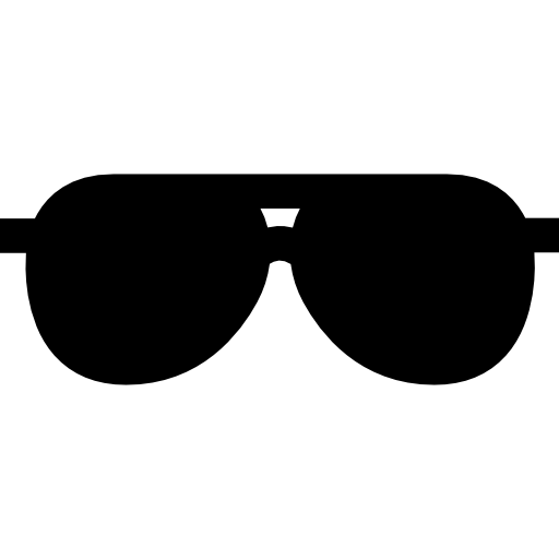 des lunettes de soleil Basic Straight Filled Icône