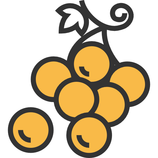 Grapes Meticulous Yellow shadow icon