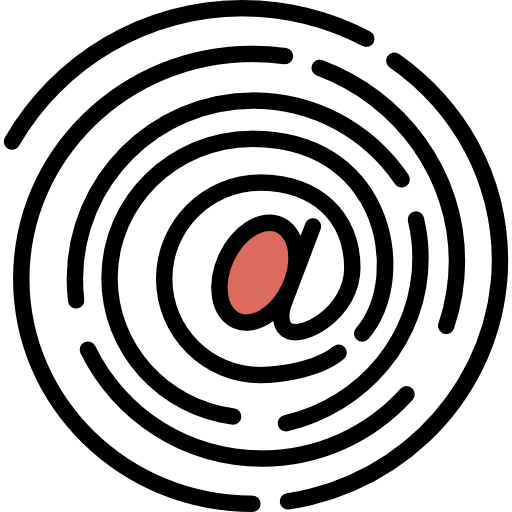 huella dactilar Special Lineal color icono