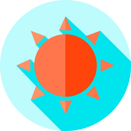 해 Flat Circular Flat icon