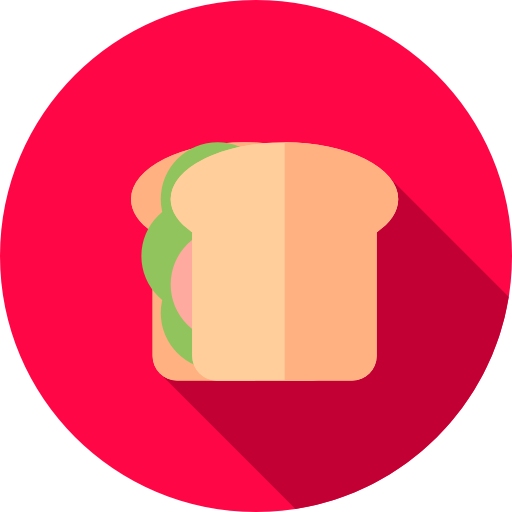 sandwich Flat Circular Flat Icône