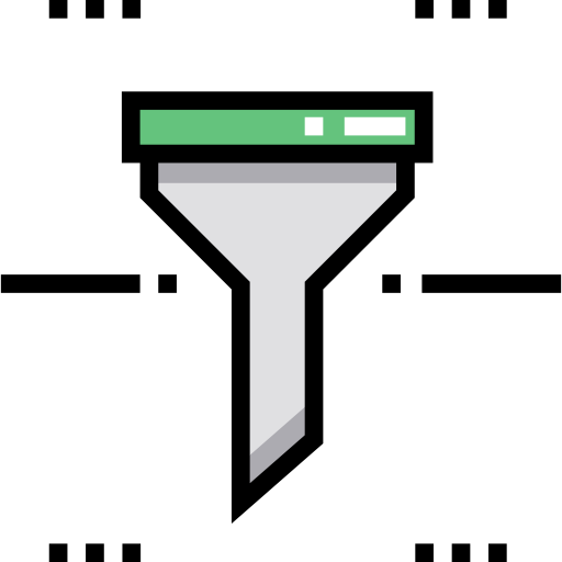 Funnel Detailed Straight Lineal color icon