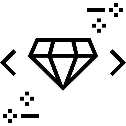 diamant Detailed Straight Lineal icon