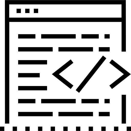 codificación Detailed Straight Lineal icono
