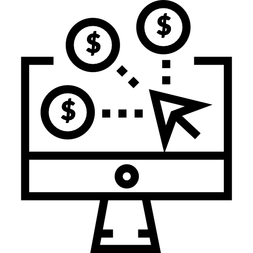 betaal per klik Detailed Straight Lineal icoon