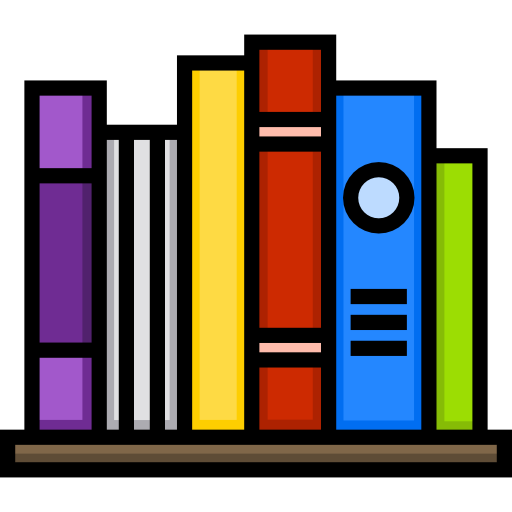 Bookshelf Detailed Straight Lineal color icon