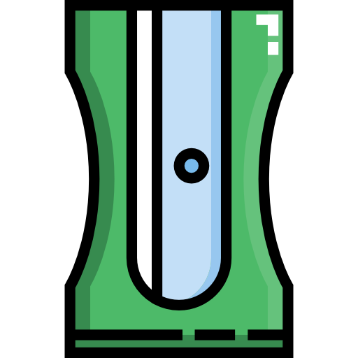 sacapuntas Detailed Straight Lineal color icono