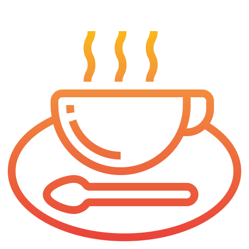 caffè caldo itim2101 Gradient icona