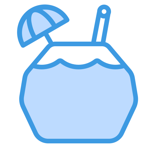 코코넛 음료 itim2101 Blue icon