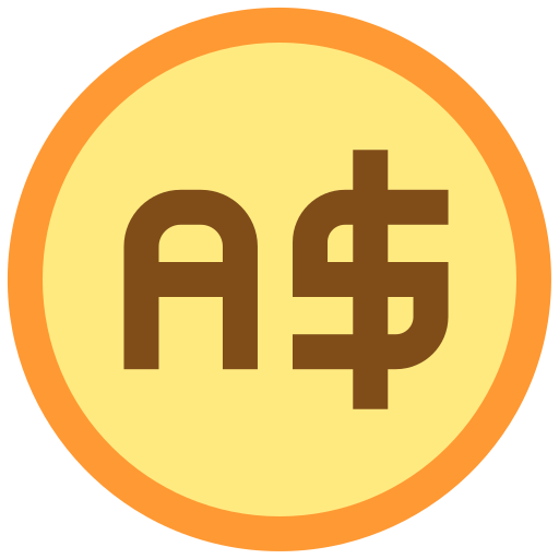 Australian dollar Good Ware Flat icon