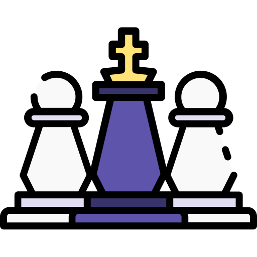 schaakspel Good Ware Lineal Color icoon