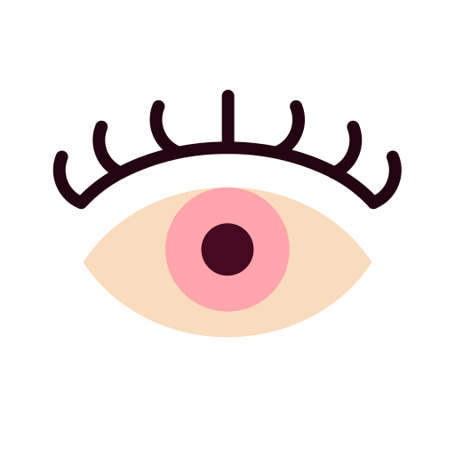 Eyelashes Good Ware Flat icon