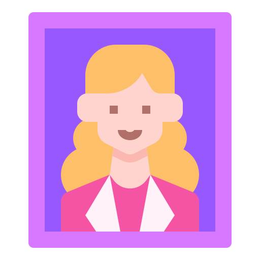 portret kobiety Linector Flat ikona