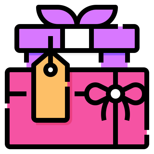 caja de regalo Linector Lineal Color icono