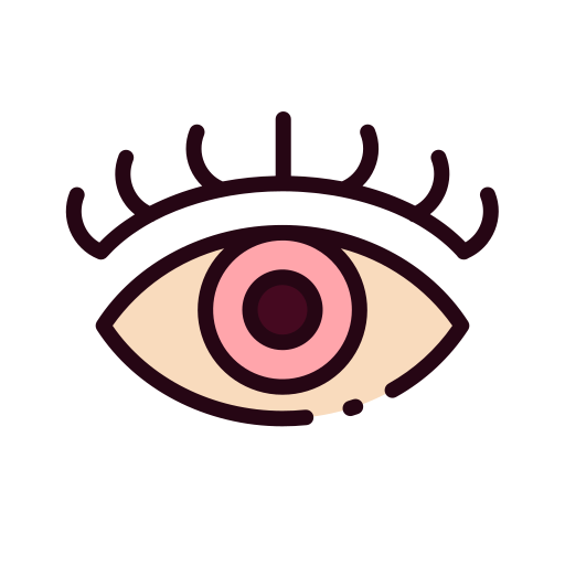 Eyelashes Good Ware Lineal Color icon