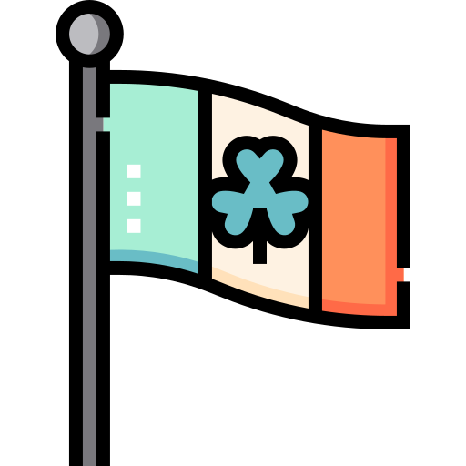 irlanda Detailed Straight Lineal color icono