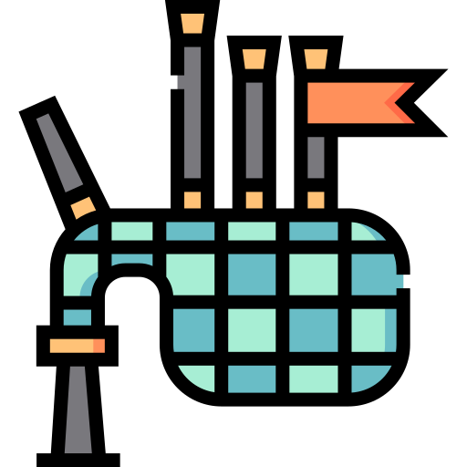 cornamusa Detailed Straight Lineal color icono