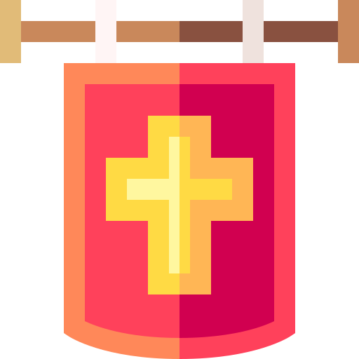 cristianismo Basic Straight Flat icono