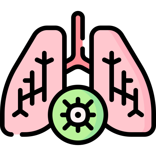 cáncer de pulmón Special Lineal color icono