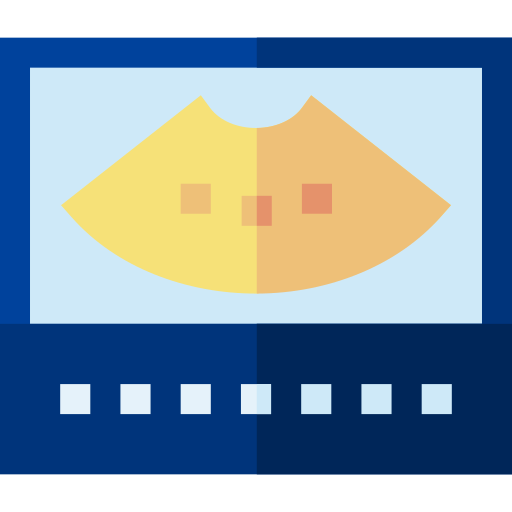 Ultrasound Basic Straight Flat icon