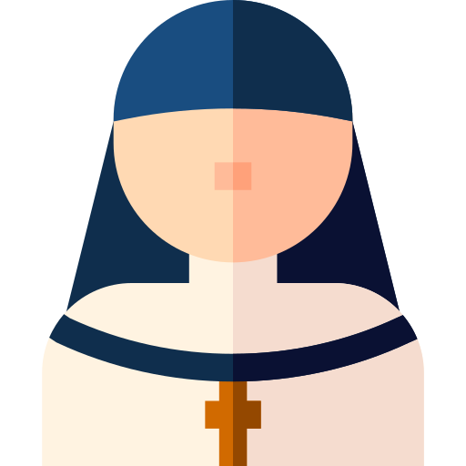 Nun Basic Straight Flat icon