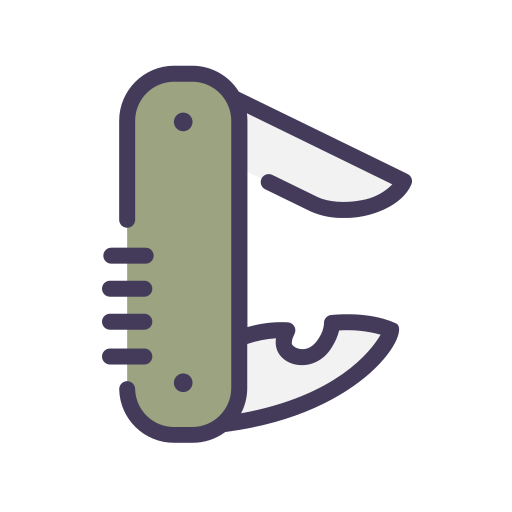 Pocket knife Generic Outline Color icon
