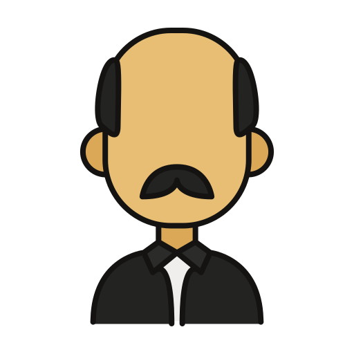 Baldness Generic Outline Color icon