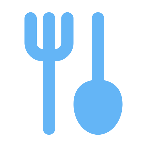 숟가락과 포크 Generic Blue icon