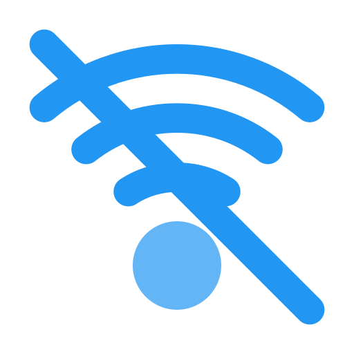 wi-fi 없음 Generic Blue icon