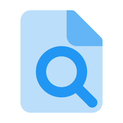 파일 검색 Generic Blue icon