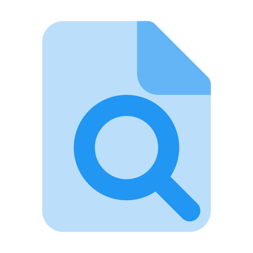 Search file Generic Blue icon