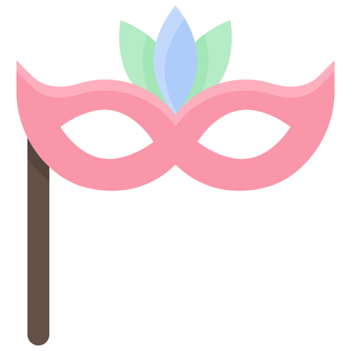 maschera da festa Generic Flat icona