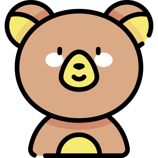 곰 Kawaii Lineal color icon