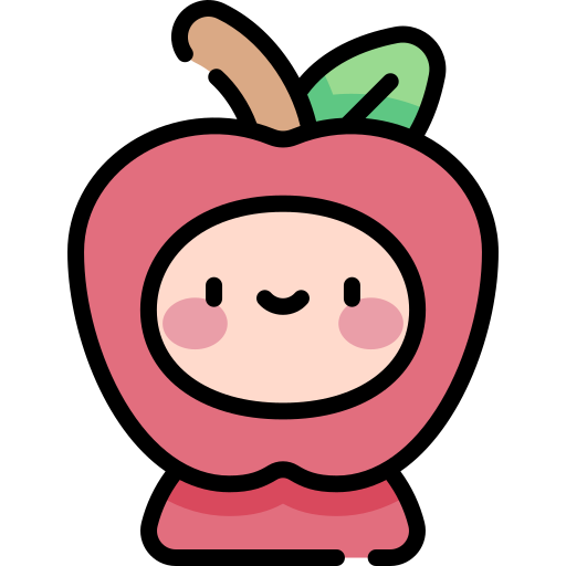 apfel Kawaii Lineal color icon