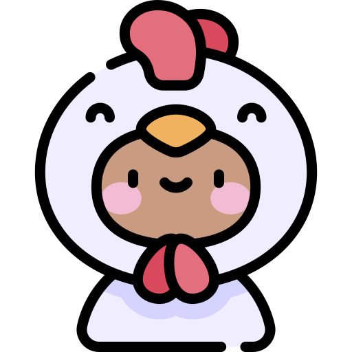 Chicken Kawaii Lineal color icon