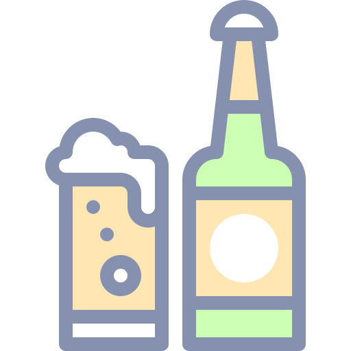 bottiglia di birra Detailed color Lineal color icona