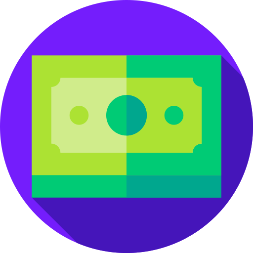 pieniądze Flat Circular Flat ikona
