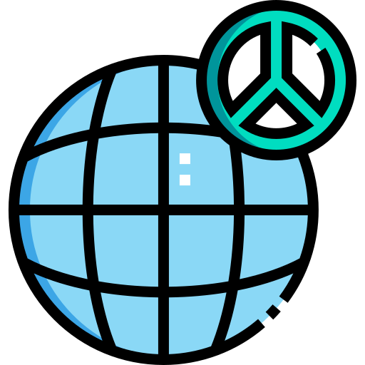 平和主義 Detailed Straight Lineal color icon