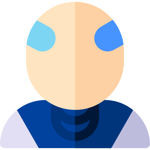 Cyborg Basic Rounded Flat icon